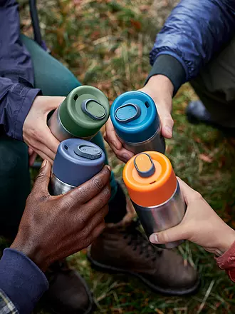 BLACK+BLUM | Thermos - Tazza termica in acciaio inox to Go 340ml Oliva/Acciaio inox | orange